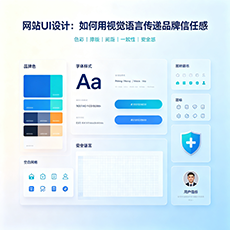 华龙建站-网站UI设计：如何用视觉语言传递品牌信任感